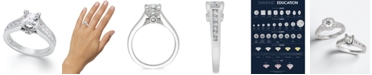 Macy's Certified Diamond Princess Cut Engagement Ring in 14k Gold or White Gold (1-1/2 ct. t.w.)